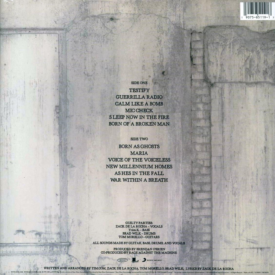 Rage Against the Machine- The Battle of Los Angeles VINYL