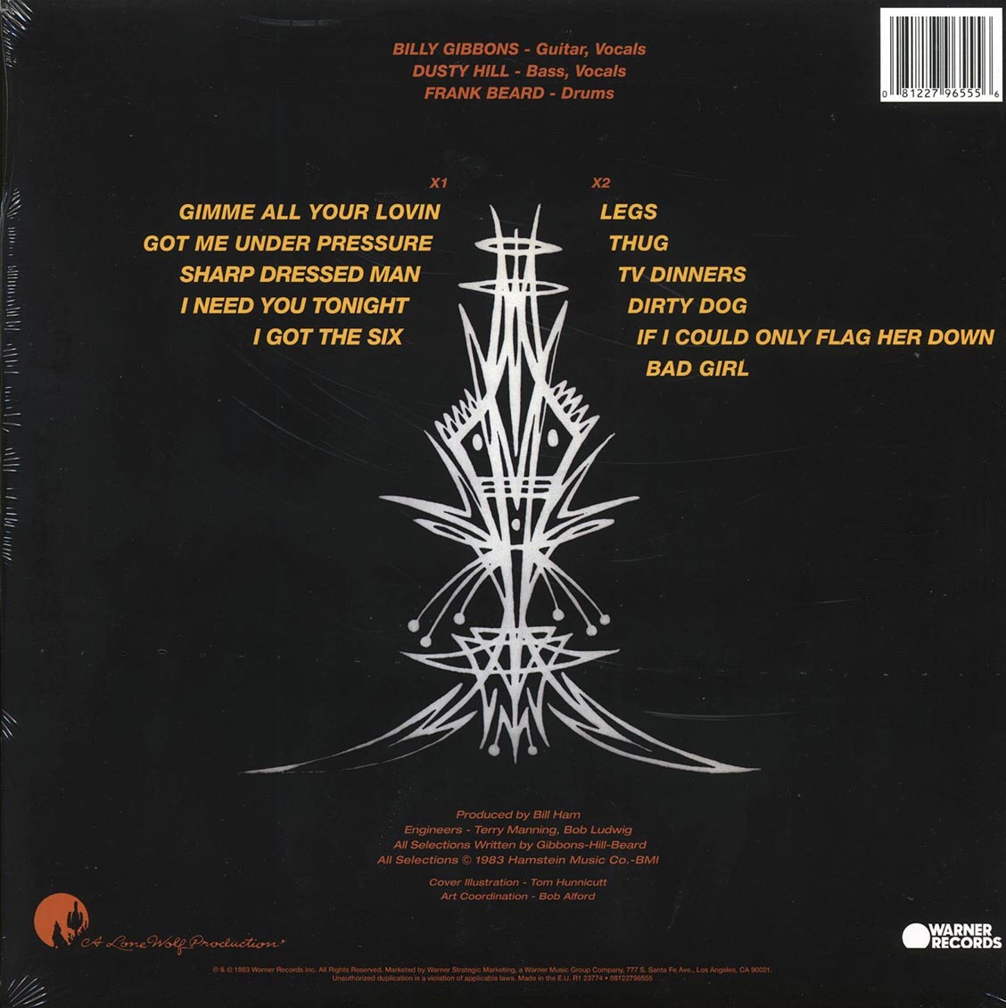 ZZTop- Eliminator VINYL